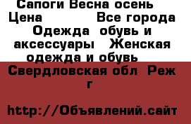 Сапоги Весна осень  › Цена ­ 1 700 - Все города Одежда, обувь и аксессуары » Женская одежда и обувь   . Свердловская обл.,Реж г.